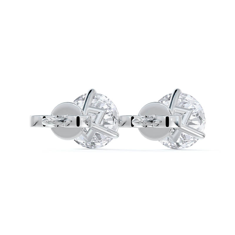 Forevermark Platinum 3-Prond Diamond Earrings
