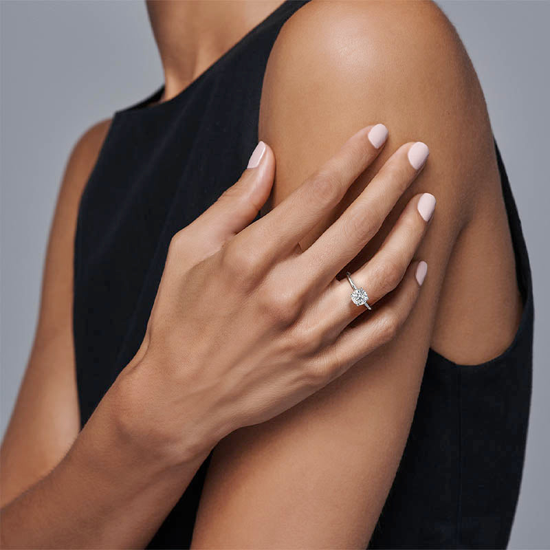 Forevermark Platinum Icon 1ct Round Diamond Engagement Ring