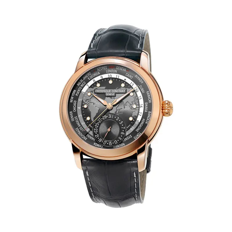 Frederique Constant Classics Worldtimer Manufacture FC00583 FC 718DGWM4H4