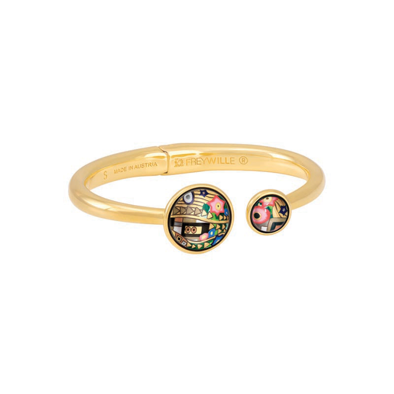 Frey Wille Gustav Klimt - Ultimate Kiss Spring Bangle