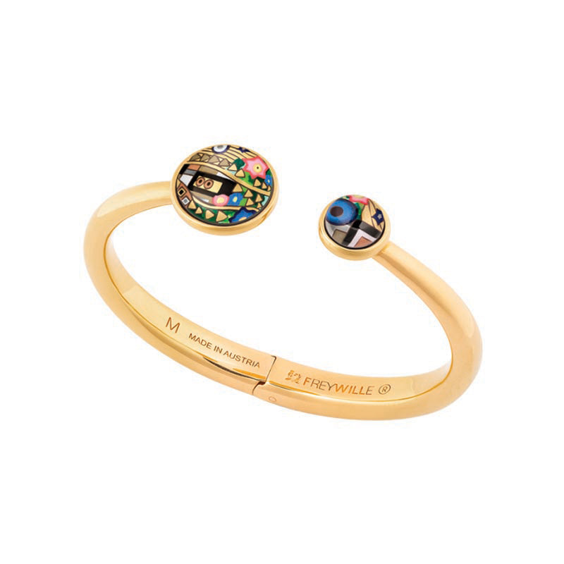 Frey Wille Gustav Klimt - Ultimate Kiss Spring Bangle