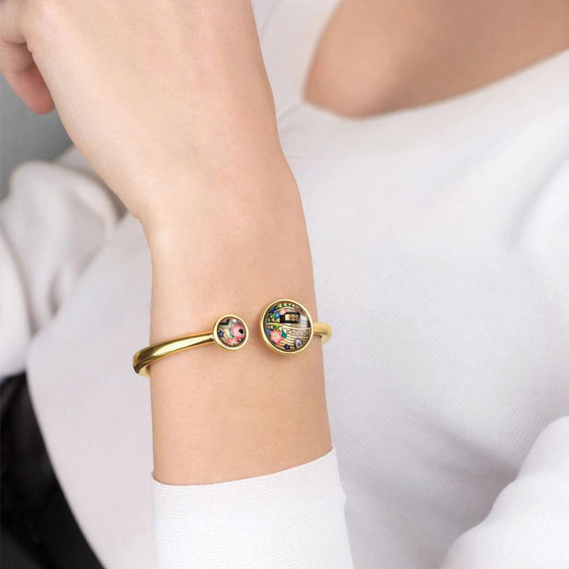 Frey Wille Gustav Klimt - Ultimate Kiss Spring Bangle