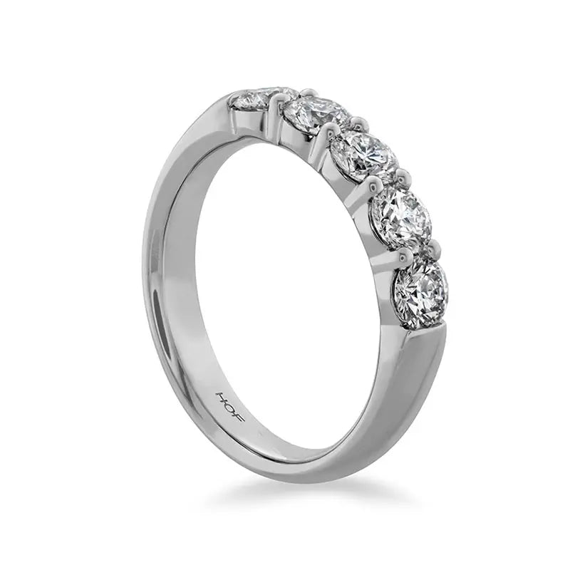 Hearts on Fire Signature 5-Stone White Gold Diamond Ring