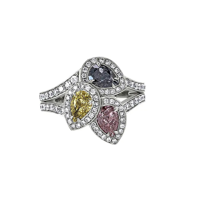 Hans D. Krieger Fancy Coloured Diamond Ring