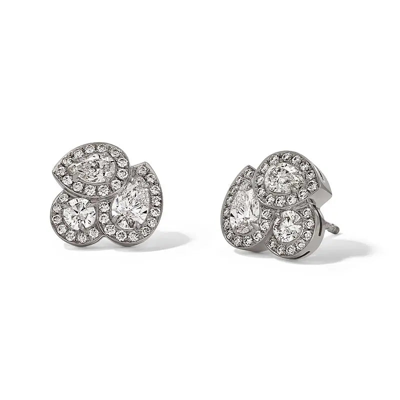 Hans D. Krieger Pear Diamond Earrings