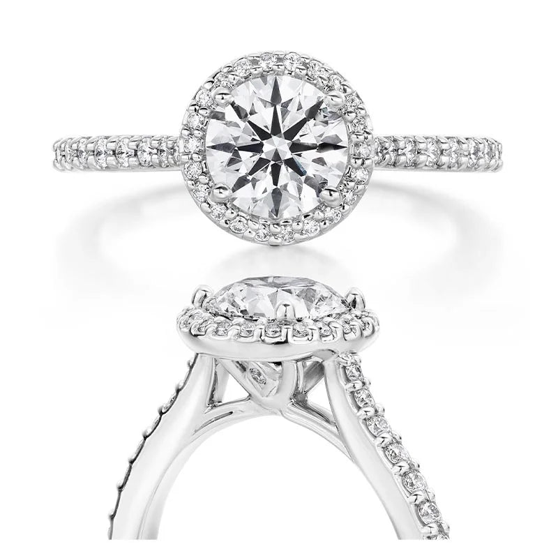 Hearts on Fire Luxe Camilla 18kt White Gold Diamond Engagement Ring
