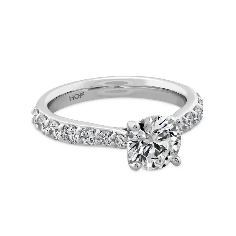 Hearts on Fire Camilla Halo White Gold Diamond Engagement Ring