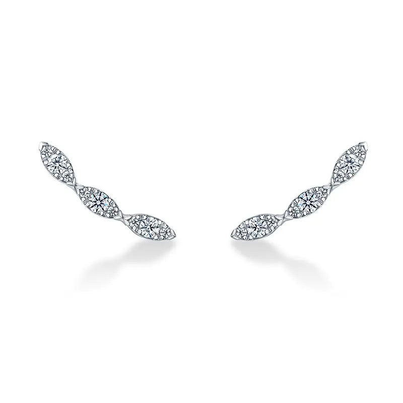 Hearts on Fire Aerial Marquis White Gold Diamond Ear Climber Earrings