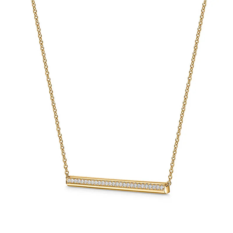 Hearts on Fire Barre Yellow Gold Diamond Pavé Pendant