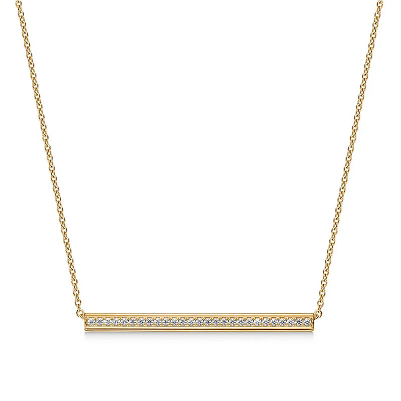 Hearts on Fire Barre Yellow Gold Diamond Pavé Pendant