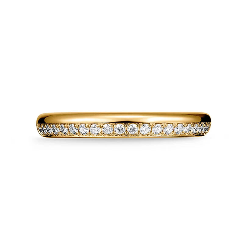 Hearts on Fire Barre Yellow Gold Diamond Pavé Band