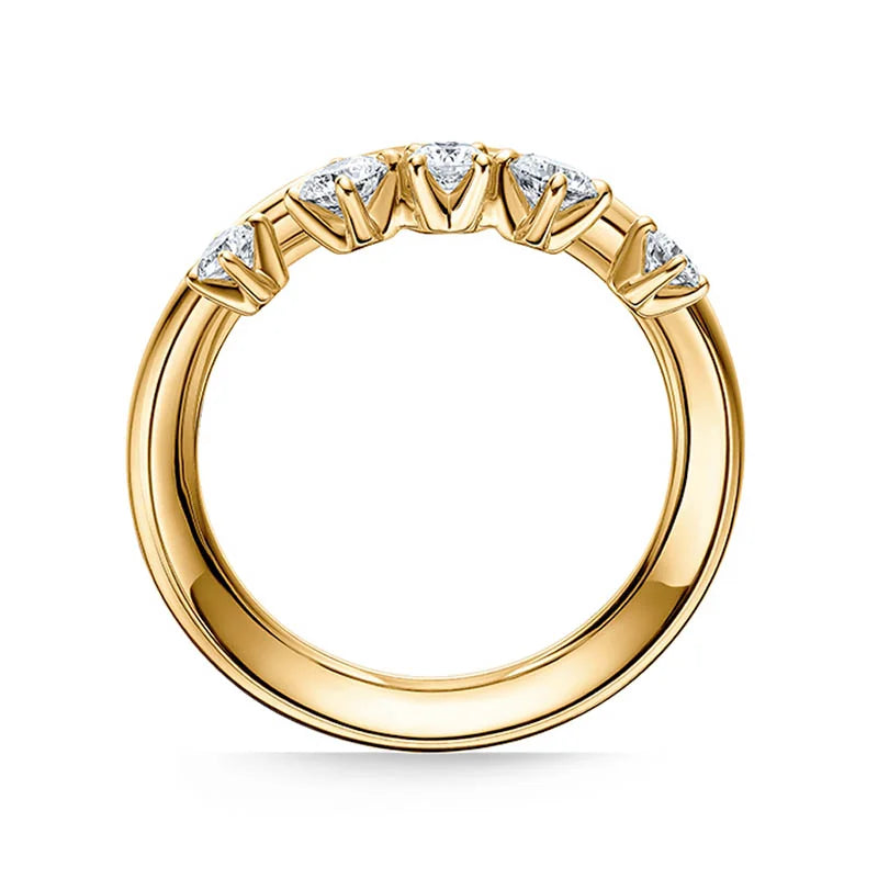 Hearts on Fire Barre Yellow Gold Floating Diamond Ring