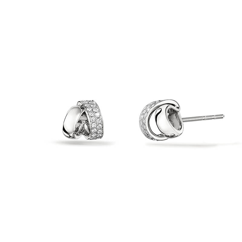 Hearts On Fire White Gold INSIDE/OUT Diamond Flip Earrings - Small 