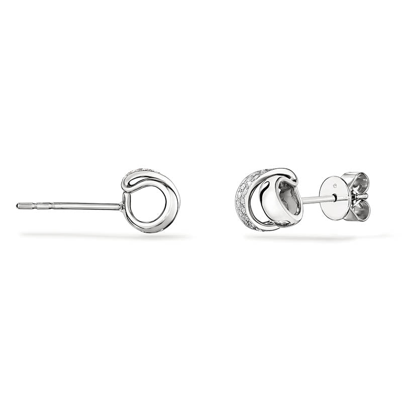 Hearts On Fire White Gold INSIDE/OUT Diamond Flip Earrings - Small 