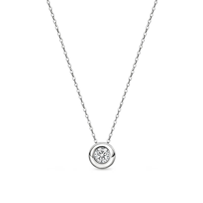 Hearts On Fire White Gold Limited Edition Dream Solitaire Pendant Necklace 