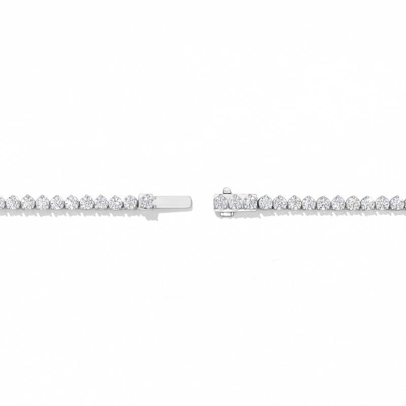 Hearts On Fire White Gold Signature Graduated Diamond Line Necklace 