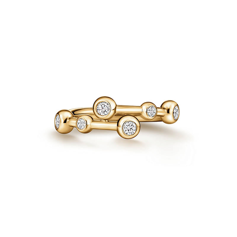 Hearts On Fire Yellow Gold Dream Bypass Diamond Ring
