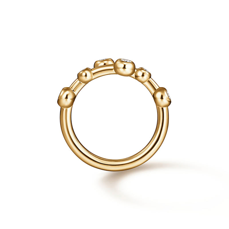 Hearts On Fire Yellow Gold Dream Bypass Diamond Ring