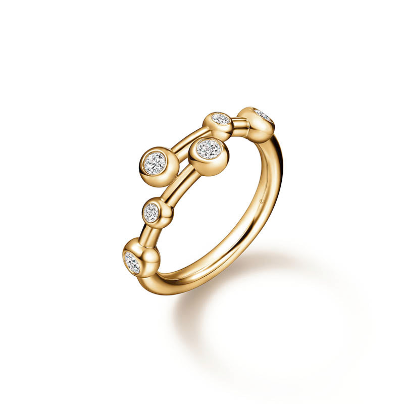 Hearts On Fire Yellow Gold Dream Bypass Diamond Ring