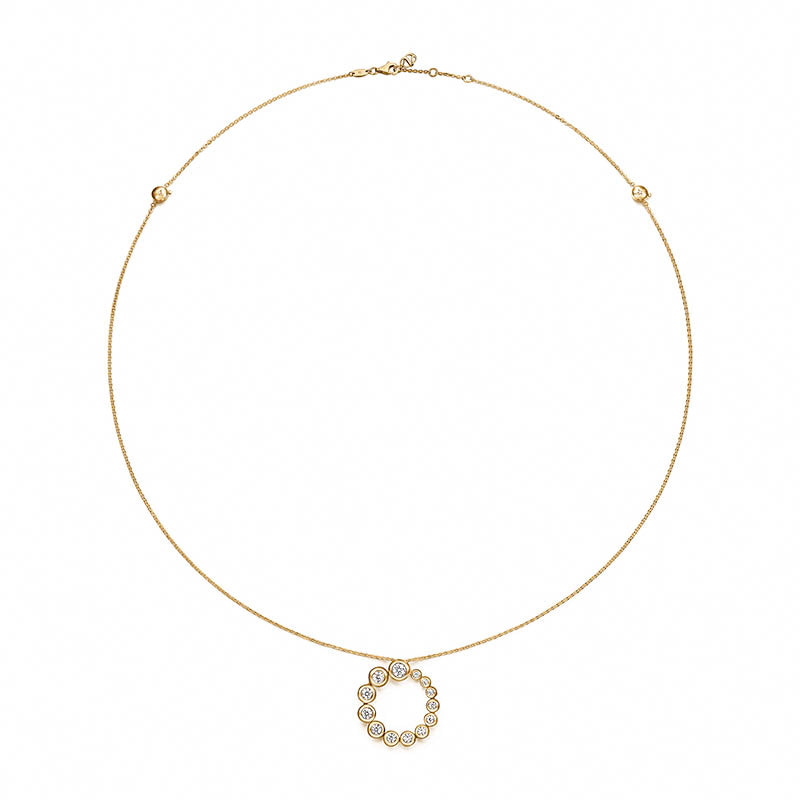 Hearts On Fire Yellow Gold Dream Circle Convertible Pendant