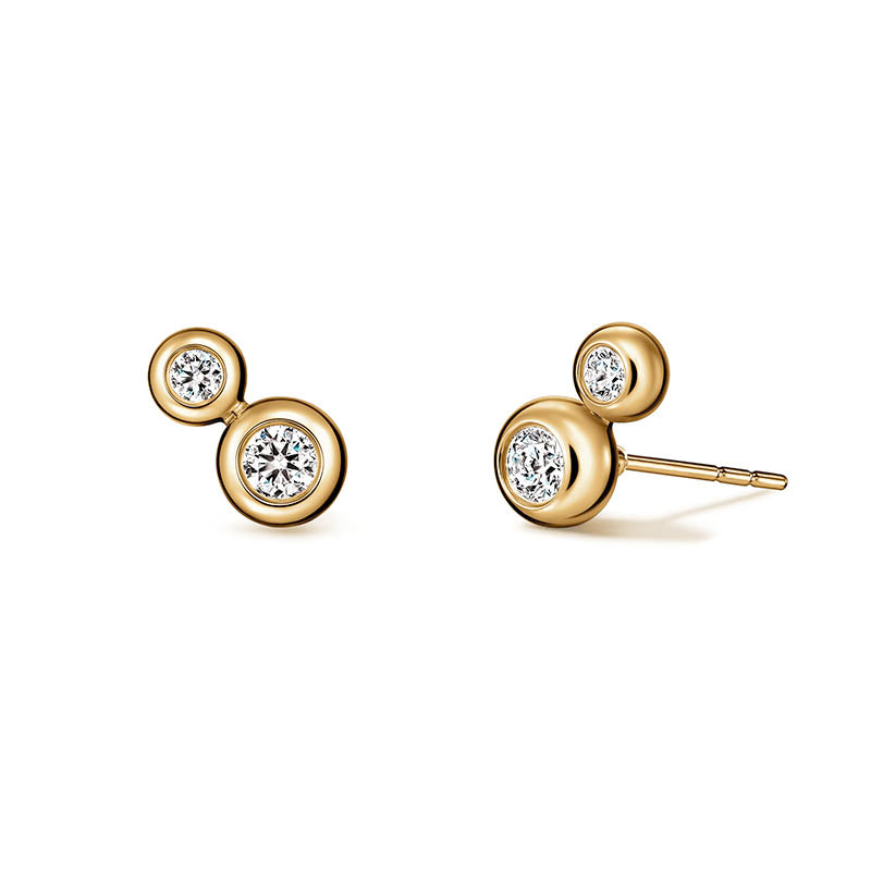 Hearts On Fire Yellow Gold Dream Small Drop Convertible Earrings
