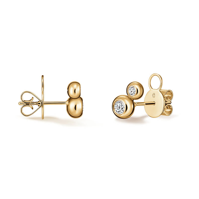 Hearts On Fire Yellow Gold Dream Small Drop Convertible Earrings