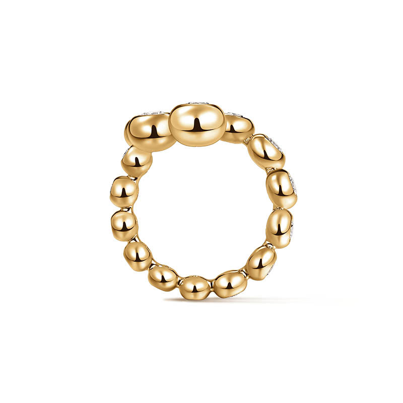 Hearts On Fire Yellow Gold Dream Wrap Diamond Ring 