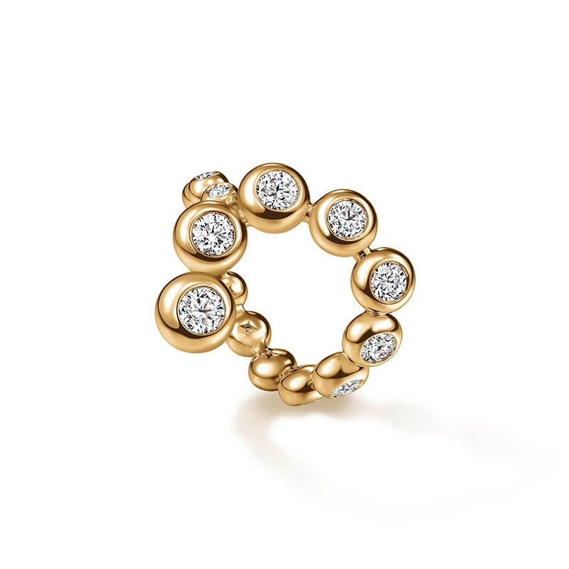 Hearts On Fire Yellow Gold Dream Wrap Diamond Ring 