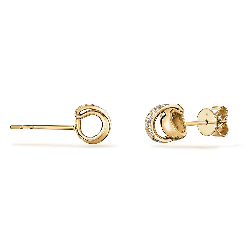Hearts On Fire Yellow Gold INSIDE/OUT Diamond Flip Earrings - Small 