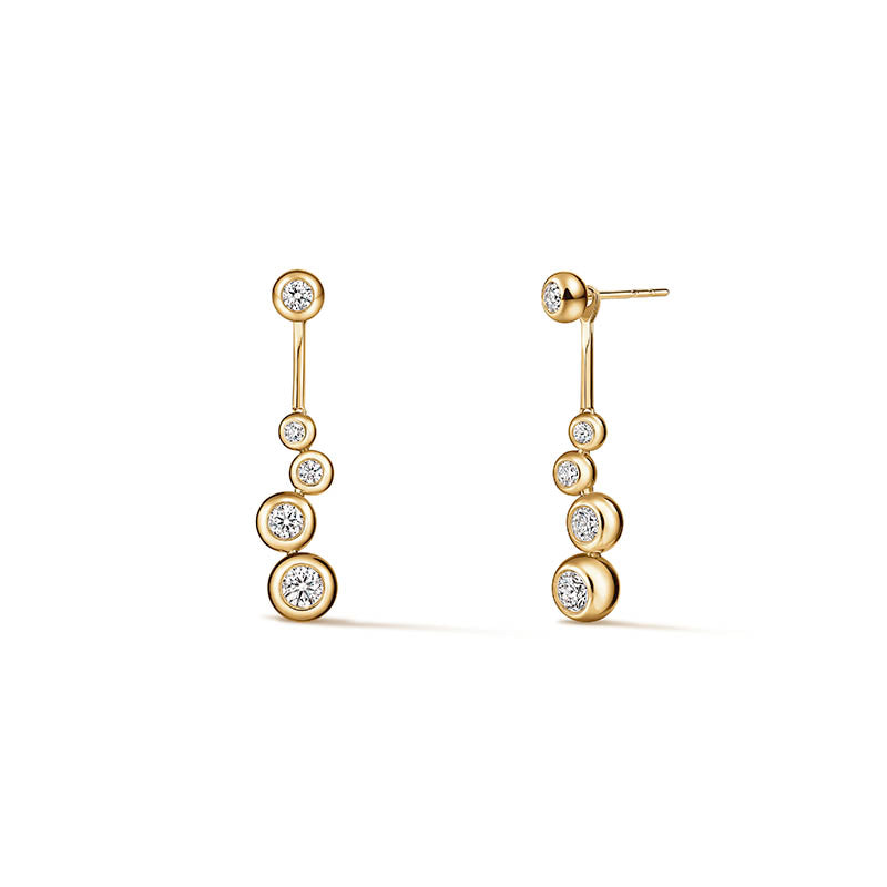 Hearts On Fire Yellow Gold Large Dream Drop Diamond Earrings