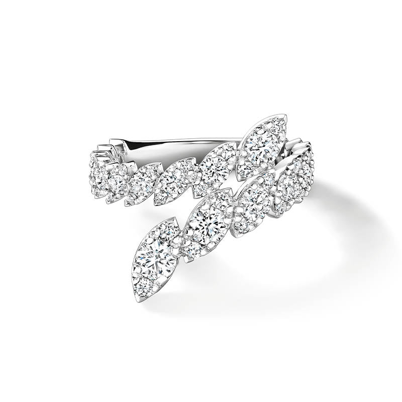 Hearts on Fire Bypass White Gold Diamond Ring