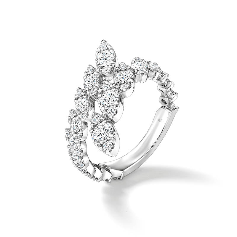 Hearts on Fire Bypass White Gold Diamond Ring
