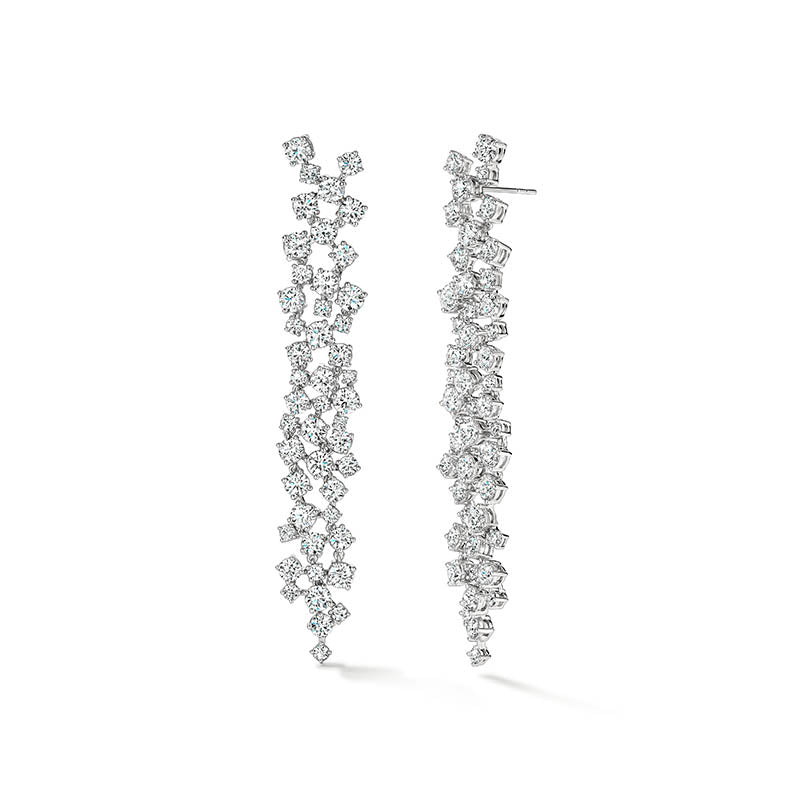 Hearts on Fire Starlight White Gold Diamond Drop Earrings