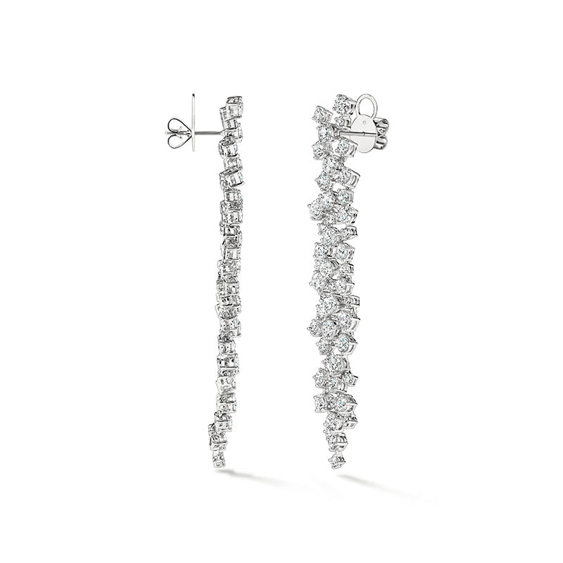 Hearts on Fire Starlight White Gold Diamond Drop Earrings