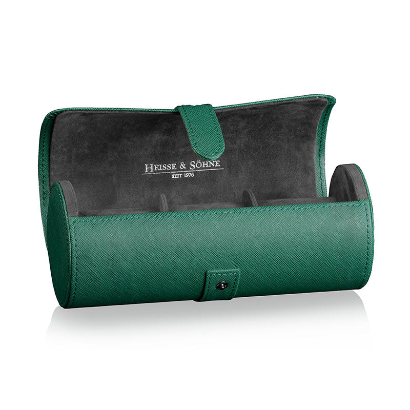 Heisse & Söhne Rondo 3 Green Leather Watch Roll