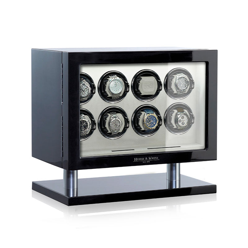 Heisse & Söhne Collector Black & Cream 8 Watch Winder