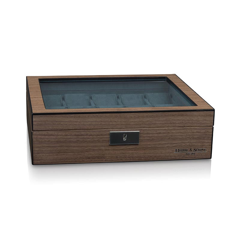 Heisse & Söhne Borneaux 10pc Watch with Storage Walnut Box