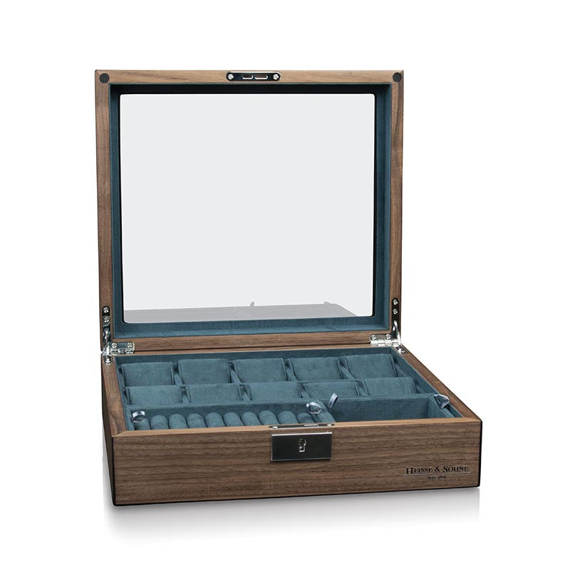 Heisse & Söhne Borneaux 10pc Watch with Storage Walnut Box