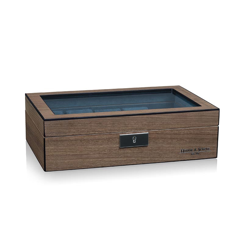 Heisse & Söhne Borneaux 8pc Watch with Storage Walnut Box