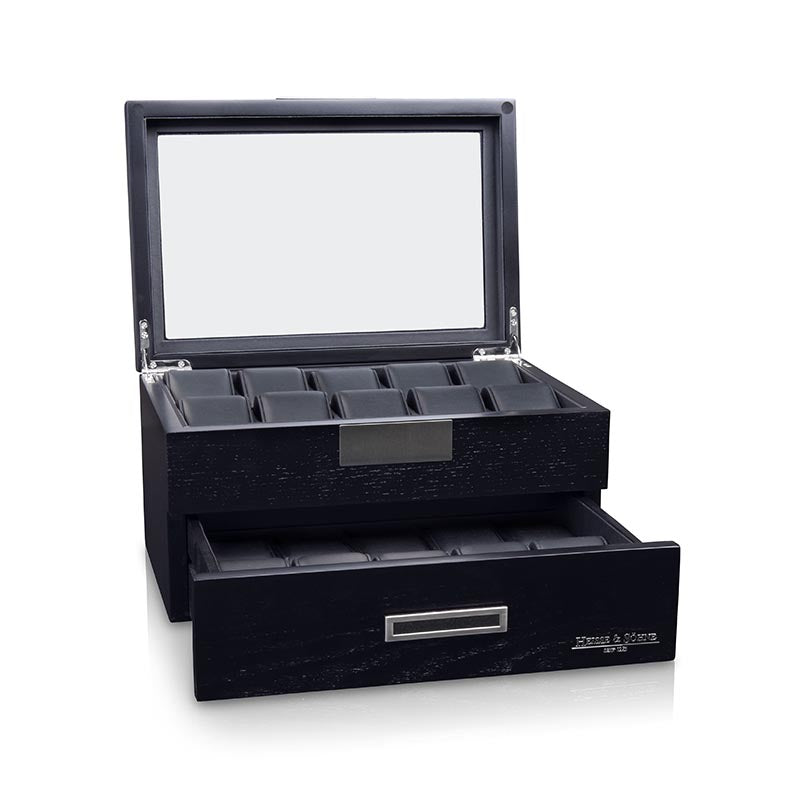 Heisse & Söhne Monteray 20pc Watch Box - Black 