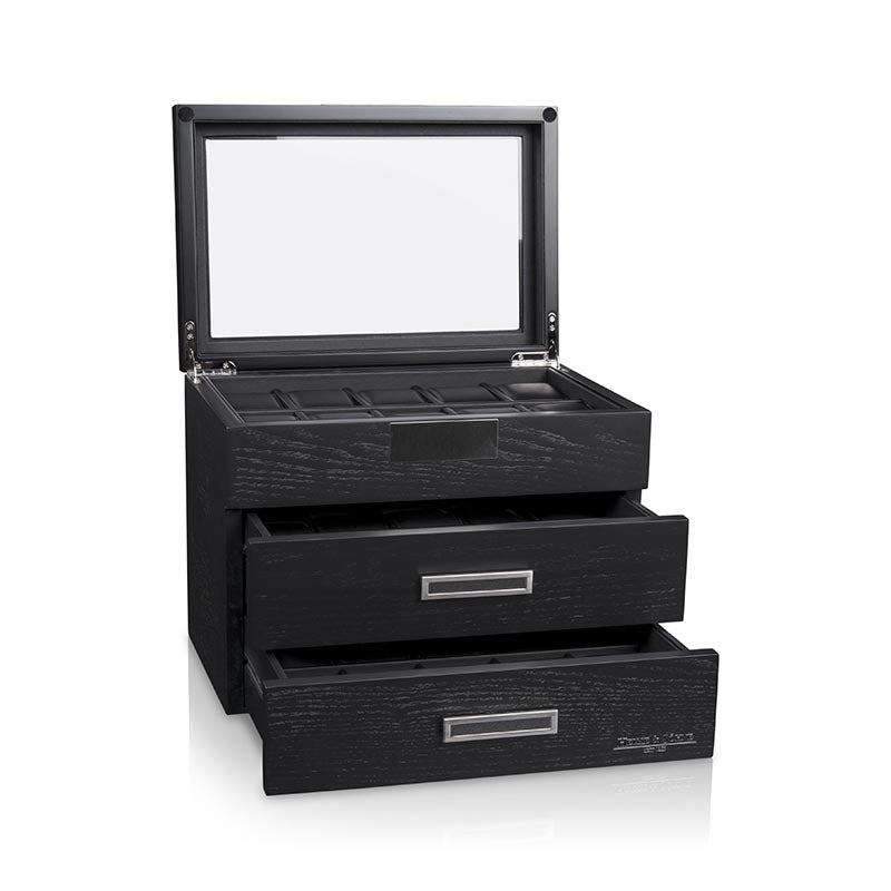 Heisse & Söhne Monteray 30pc Watch Box - Black 