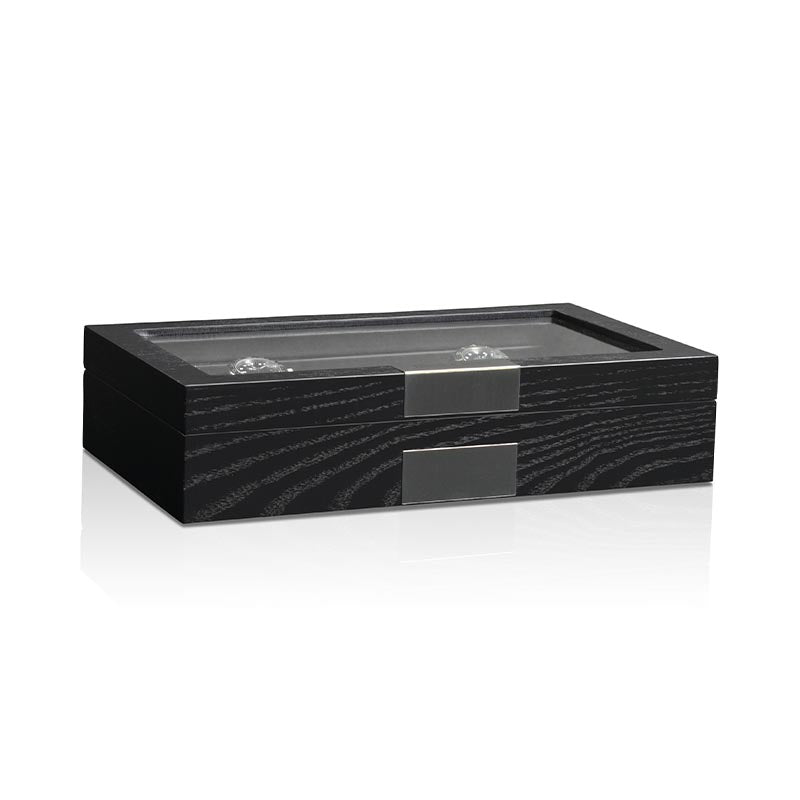 Heisse & Söhne Monteray 8pc Watch Box with Storage - Black 