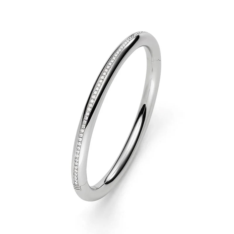 IsabelleFa White Gold 6mm Rotonde Diamond Bangle