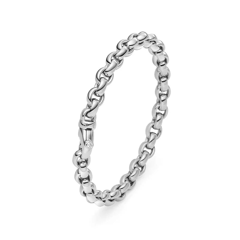 IsabelleFa White Gold 6mm ChaCha Bracelet