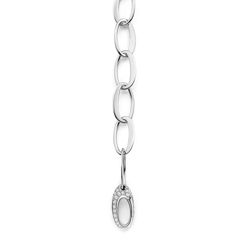 IsabelleFa White Gold Écaille 11mm Pavé Diamond Bracelet