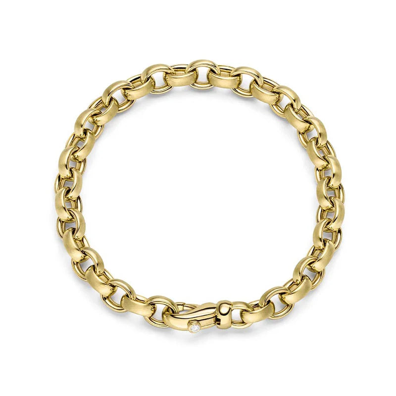 IsabelleFa Yellow Gold 8mm Moité Moité Bracelet