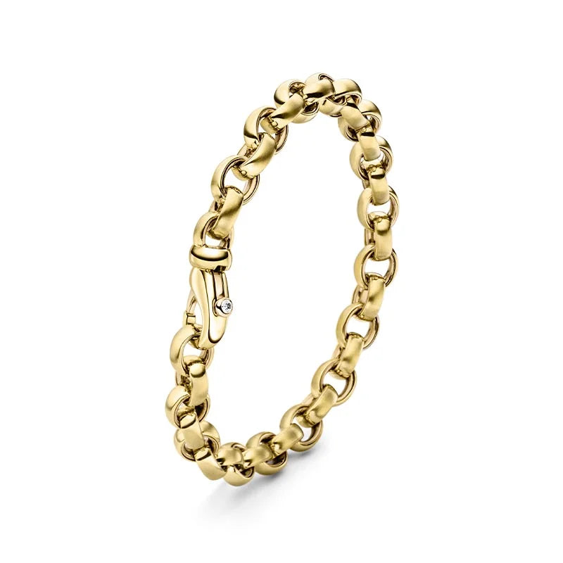 IsabelleFa Yellow Gold 8mm Moité Moité Bracelet