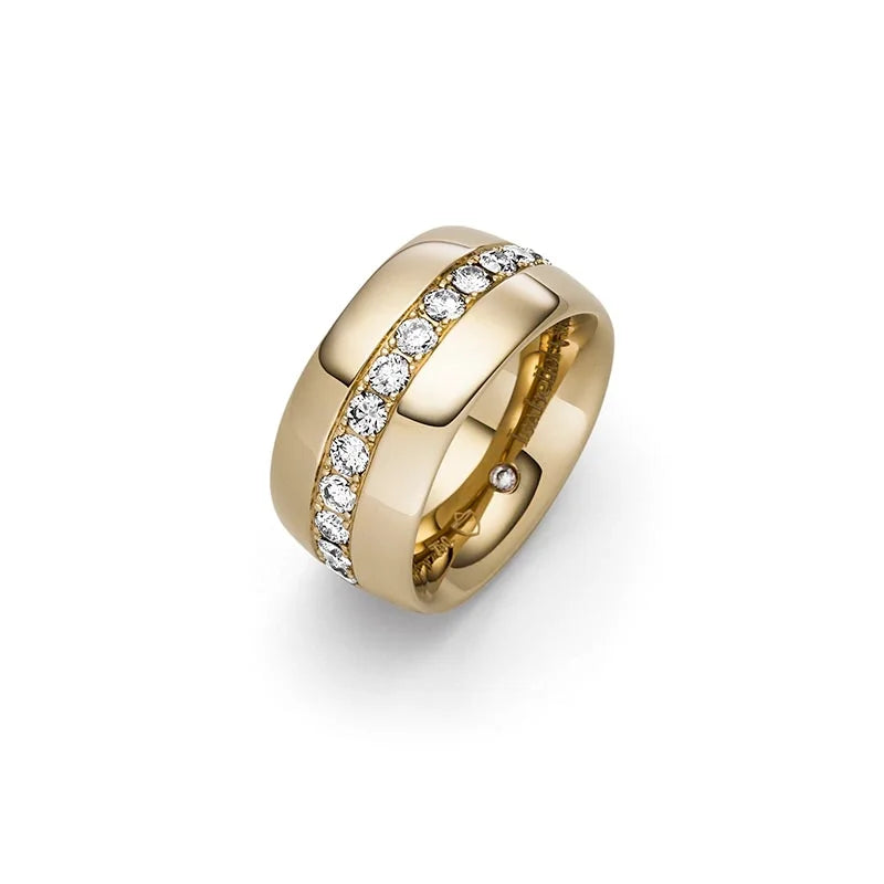 IsabelleFa Yellow Gold 11mm Navette Diamond Ring