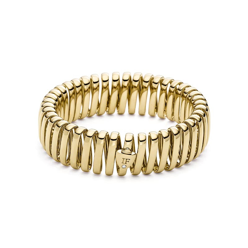 IsabelleFa Yellow Gold L’Elastique 17mm Bangle