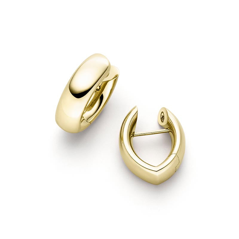 IsabelleFa Yellow Gold Navette 13 Hoop Earrings